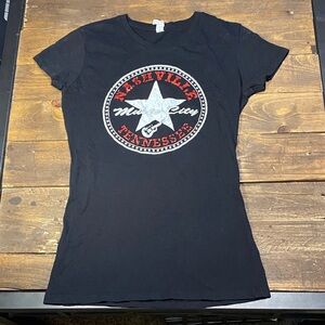 Nashville Tennessee Music City Graphic Black Tee